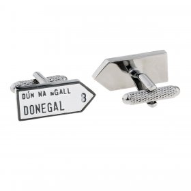 Irish County Road Sign Cufflinks - Donegal