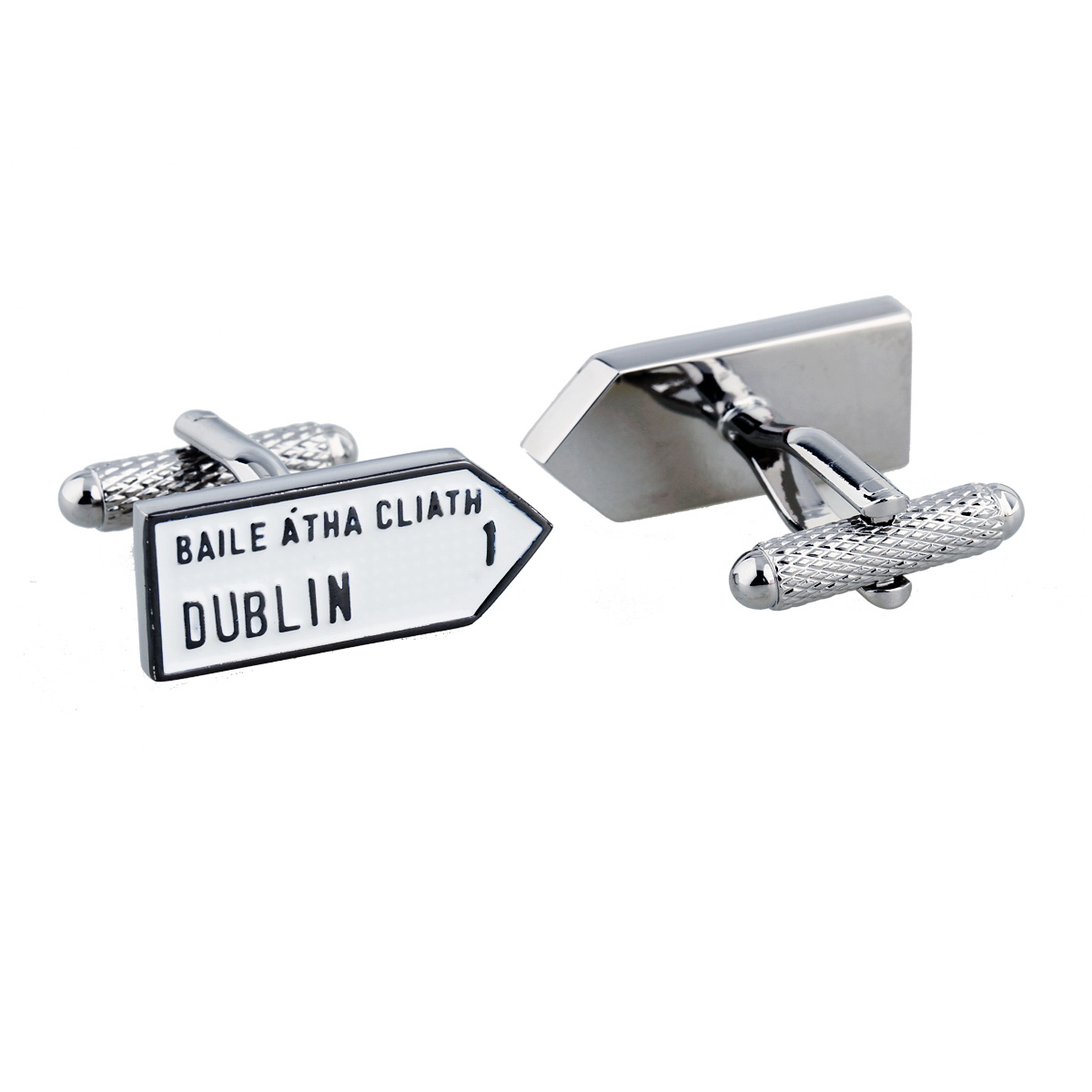 Irish County Road Sign Cufflinks Dublin