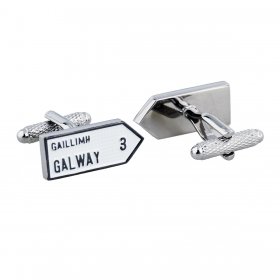 Irish County Road Sign Cufflinks - Galway