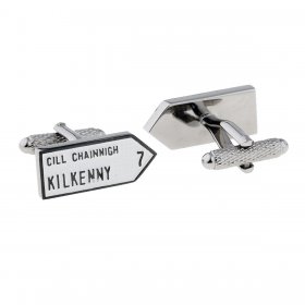 Irish County Road Sign Cufflinks - Kilkenny