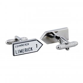 Irish County Road Sign Cufflinks - Limerick