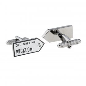 Irish County Road Sign Cufflinks - Wicklow