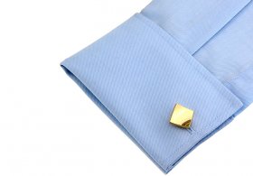 Cufflinks - Recessed Square Gold