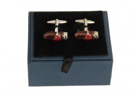 Premium Blue Cufflink Box